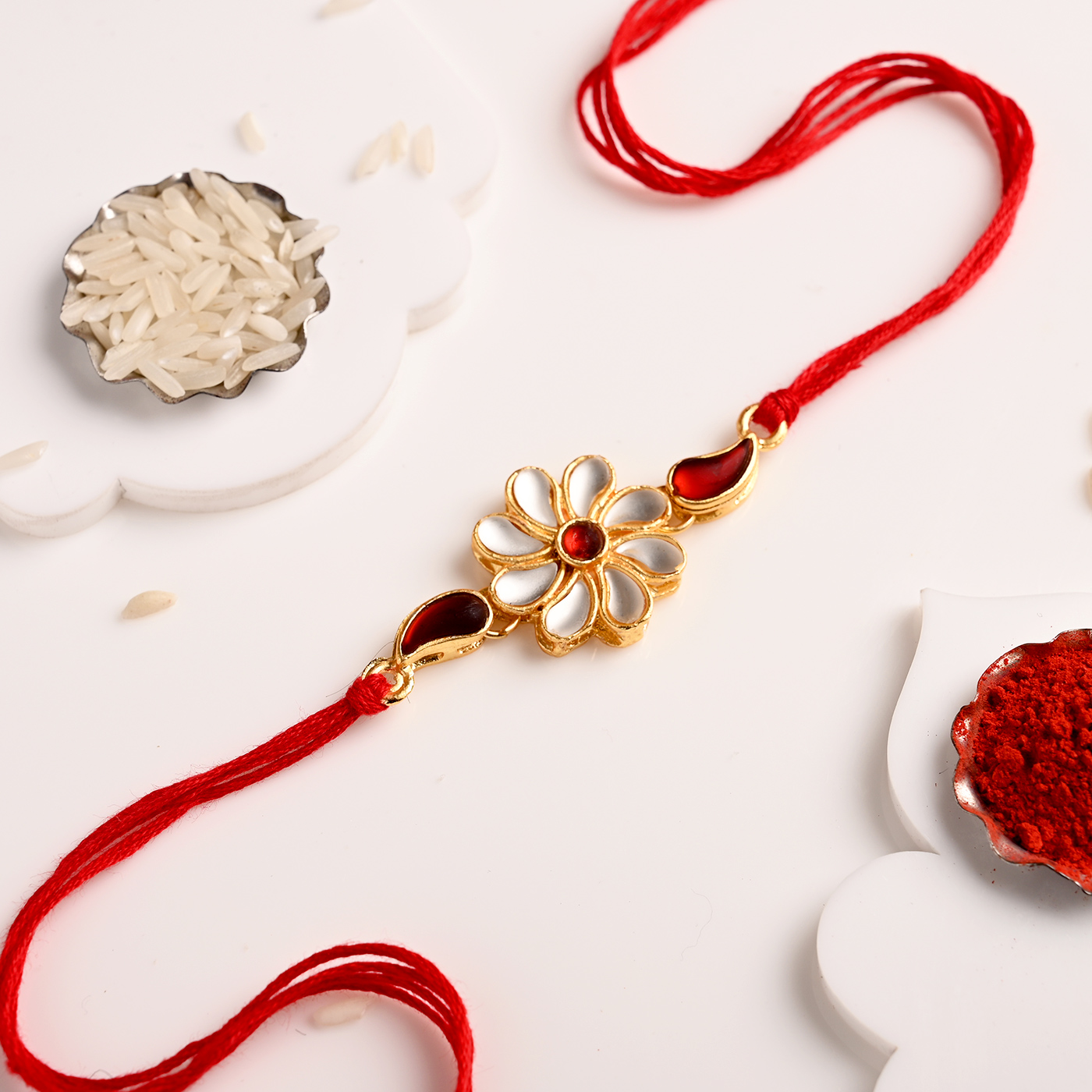 Premium Flower Rakhi – 12 Pcs